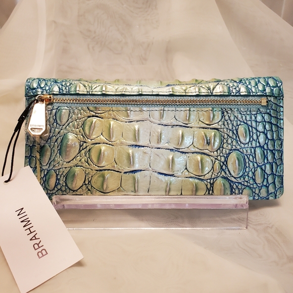 🌊BRAHMIN TABITHA BAG & ADY WALLET - SEAFOAM OMBRE - SET NWT🌊 🚨PRICE IS FIRM🚨 - Picture 9 of 16